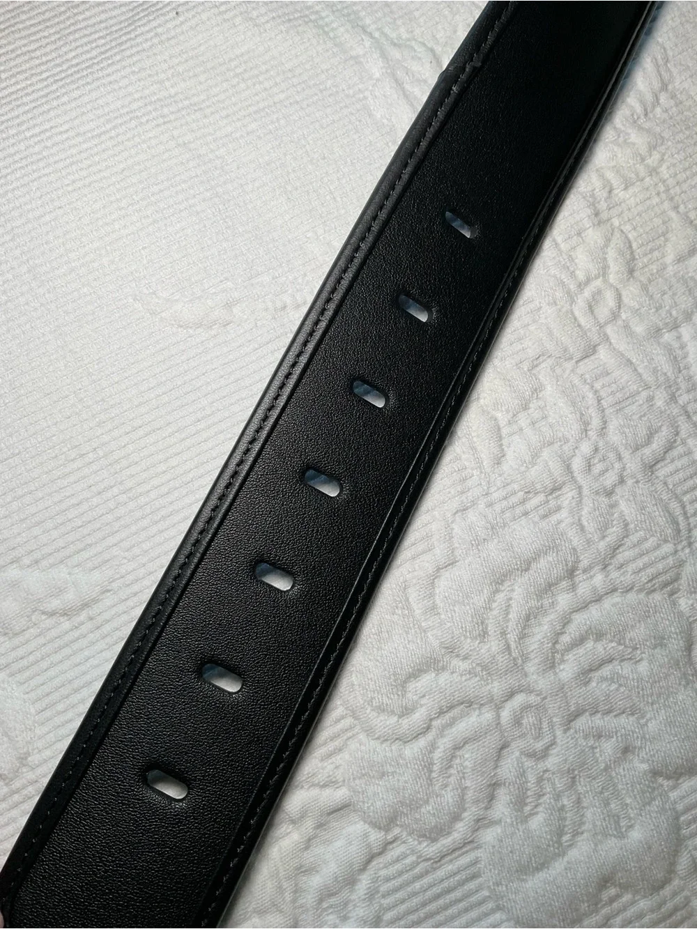 CAbi Black Leather Belt with Gold Hardware